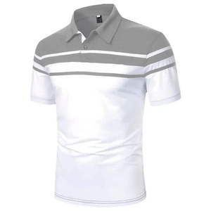 Men's Casual for <b>Polo</b> Shirt Solid Color Breathable with Custom Logo New Design Printed Anti-Pilling Feature Wholesale - Product Image 4