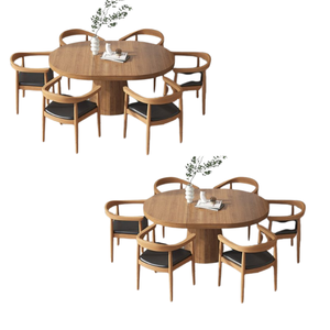 Vente chaude Ensemble de salle à manger moderne avec de nombreuses chaises pour meubles de salle à manger Table et chaise de haute qualité d'Indonésie - Product Image 2