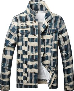 แจ็กเก็ตผ้ายีนส์ปักลายเสื้อแจ็คเก็ตมีกระเป๋าแบบแฟชั่นซักได้หนา - Product Image 1