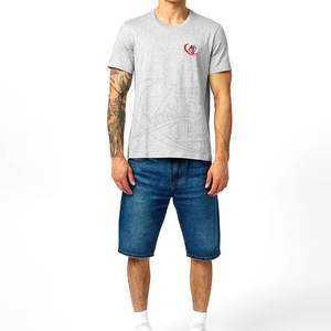 เสื้อยืดผ้าฝ้าย100% สำหรับผู้ชายเสื้อคอกลมใส่สบายทำจากโรงงานโดยตรง - Product Image 4