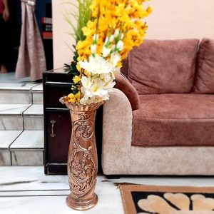 Florero de urna de metal para decoraciones de eventos de boda Centro de mesa Soporte de flores Florero de metal chapado en oro - Product Image 2