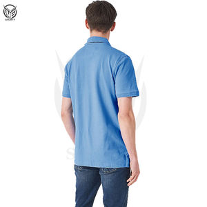 100% PK-coton tissu personnalisé hommes pour polos tricoté motif solide dans différents modèles et couleurs - Product Image 4