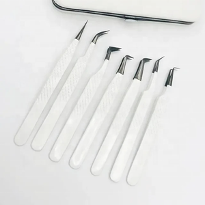 Pince à épiler d'extension de cils personnalisée Cils de marque privée forte tenue mince et droite Volume pince à épiler - Product Image 5