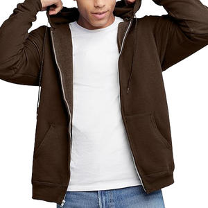 Sudaderas con capucha con cremallera de poliéster a precio de fábrica 320 GSM Premium sudaderas pesadas al por mayor sudaderas suaves cómodas y cálidas - Product Image 1