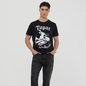 เสื้อยืดผ้าคอตตอนพิมพ์โลโก้ได้ตามต้องการเสื้อยืดลำลองสำหรับทั้งชายและหญิง - Product Image 1