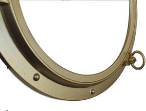 24 pulgadas náutica decoración del hogar oro acabado latón barco ojo de buey ventana Art Deco Metal para colgar directo India proveedor - Product Image 3