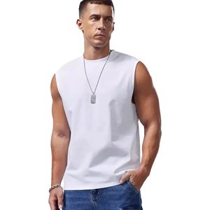 Camiseta Deportiva de Tirantes para Hombre, con Cuello Redondo, 100% Algodón, Transpirable, Ecológica, con Estampado Digital Personalizado OEM - Product Image 4