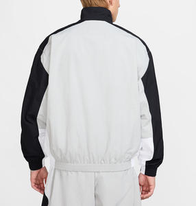 แจ็คเก็ตบอมเบอร์หนังเคลือบกันน้ำสำหรับผู้ชายแบบสั่งทำขายส่งสำหรับฤดูหนาว พร้อมปกตั้งและโลโก้ด้านหน้า - Product Image 5