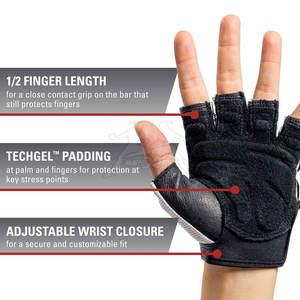 Guantes de levantamiento de pesas para entrenamiento de ejercicio de nuevo estilo, guantes de levantamiento de pesas con protección completa personalizada - Product Image 6