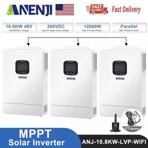 Anenji 10.8kw 120/208V Onduleur hybride triphasé 48v ANJ-10.8KW-LVP-WIFI triphasé avec WiFi CT parallèle Version US certifiée UL - Product Image 2