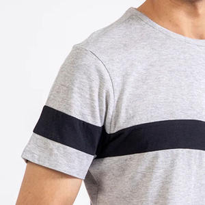 Vente en gros de logo personnalisé de votre marque T-shirt 100% coton T-shirt blanc pour hommes T-shirt uni décontracté pour hommes coupe ample - Product Image 5