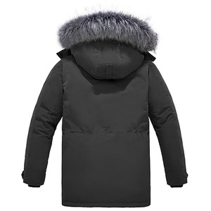 Nuevo diseño cortavientos de piel con capucha Parkas chaqueta personalizada de invierno cálido largo Parkas chaquetas para hombres - Product Image 2