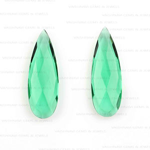 ลูกปัดฟลูออไรต์ธรรมชาติสีเขียวธรรมชาติคุณภาพสูง10X30มม. ลูกปัด Briolette รูปทรงลูกแพร์แบบหลวมอัญมณีการทำเครื่องประดับการค้นพบโดยตรง - Product Image 3