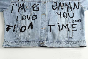 Ladies Baggy Winter <b>Denim</b> <b>Jackets</b> Customized Designed Casual Jean Coat with Cotton Filling and Embroidery Decoration - Product Image 6