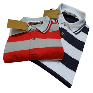 Camiseta Polo a Rayas Personalizada de Algodón Piqué para Hombre, Calidad de Marca, Fábrica de Bangladesh, Alta Calidad, 100% Informal de Verano para Hombre - Product Image 3