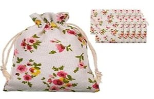 <b>Small</b> Gift <b>Bags</b> Burlap <b>Bags</b> With <b>Drawstring</b> Reusable Jute <b>Bags</b> for Birthday Wedding Party Favors, Halloween, Christmas OEM - Product Image 6