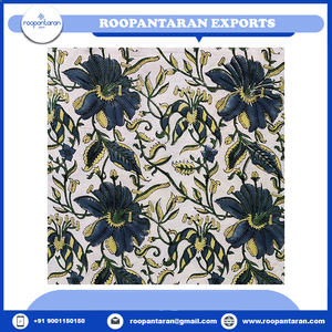 Tissu en voile 100% coton, patrimoine culturel indien, imprimé à la main, écologique, tissu doux pour chemises, costumes, tailles personnalisables - Product Image 4