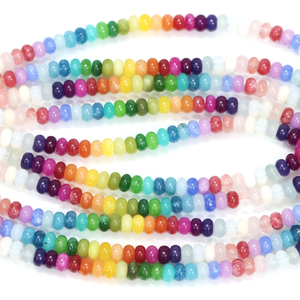 ลูกปัดควอตซ์แบบมีหลายสีสำหรับดิสโก้: งานฝีมือเครื่องประดับอัญมณีสีรุ้ง - Product Image 2