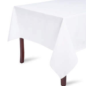 Nouveau Style personnalisé taille et couleurs plaine blanc Table couvre Direct usine fait Table couverture paquet de 100 taille 52*90 - Product Image 4