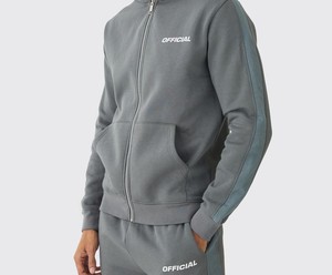 ชุดวอร์ม2ชิ้นกางเกงมีฮู้ดสำหรับผู้ชายชุดวอร์มผ้าคอตตอน100% สำหรับวิ่งขายตามท้องถนน - Product Image 6