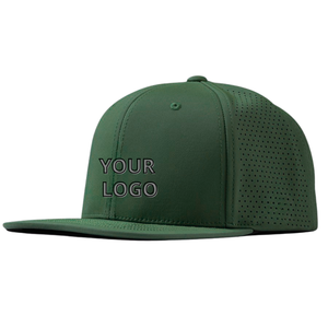 Sombrero de golf ligero personalizable de 6 paneles, visera plana, agujeros laterales, comodidad durante todo el día, sombrero de rendimiento para uso al aire libre, viajes callejeros - Product Image 3