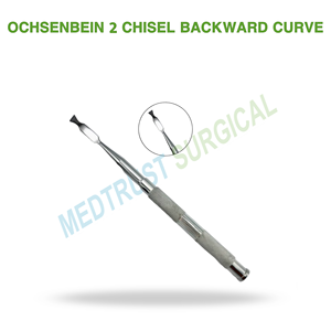 Ochsenbein Two <b>Chisel</b> Backward <b>Curve</b> Dental Surgical Bone <b>Chisel</b> Stainless Steel Instrument For Periodontal And Oral Surgery - Product Image 2