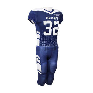 Vente en gros d'uniformes de football américain pour hommes personnalisés meilleur matériel ensemble de maillot à manches courtes imprimé Technics taille adulte - Product Image 4