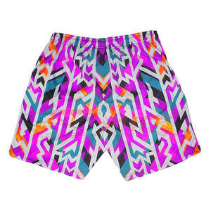 High Street hommes été mode ceinture élastique Shorts 100% Polyester solide motif Sublimation maille fabriqué au Pakistan - Product Image 5