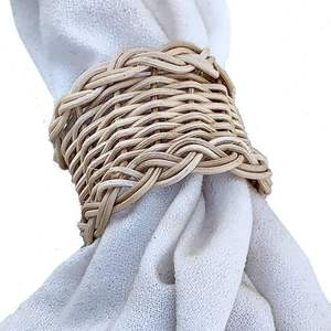 Servilleteros de ratán, los mejores diseños, soportes de tejido de alta calidad para boda, fiesta, restaurantes, Decoración de mesa - Product Image 4