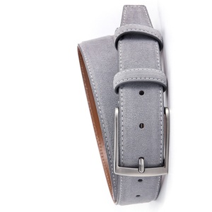 เข็มขัดสำหรับผู้ชายหนัง100% หนังกลับหนังวัวแท้พร้อมหมุดทองเหลืองสำหรับนักออกแบบทำด้วยมือ - Product Image 4