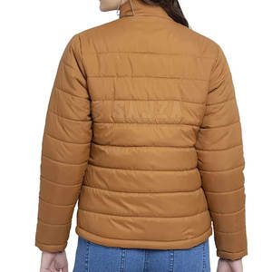Chaqueta acolchada de moda para mujer con tela resistente al agua y chaqueta acolchada cálida para mujer - Product Image 3