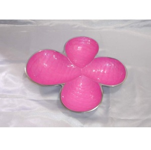 Fantaisie Aluminium Coulée Brillant Polonais Émail OvalShape Bol De Fruits Bol De Service Nickelé Fantaisie Style Moderne Ovale Bol De Service - Product Image 6