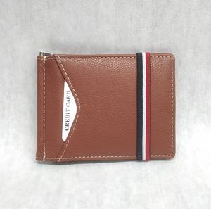 Portefeuille porte-cartes en cuir véritable 100% avec pince à billets, vente en gros, approvisionnement direct, doublure en polyester, Carteras El Hombre, fin et minimaliste - Product Image 3