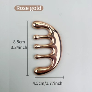 Herramienta Multifuncional de Masaje de Cabeza de Metal, Terapia Gua Sha, Relajación del Cuero Cabelludo, Artefacto de Terapia de Raspado de Cabeza, Peine de Masaje - Product Image 3