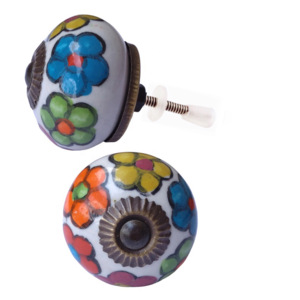 Boutons ronds en céramique de couleur pour armoires de cuisine commodes chambres hôtels extérieurs-poignée de porte polyvalente et poignées - Product Image 2