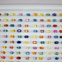 Pierres précieuses en vrac de qualité supérieure certifiées IGI, saphirs naturels multicolores, lueur excellente, traités thermiquement, taille mixte 4,5x3,5mm, 300 carats, NARNOLI