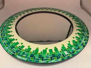 Cadre de miroir en mosaïque MDF Art Déco écologique CRAFT EXIM, décoration murale pour la maison - Product Image 4