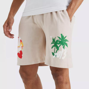 New Arrival <b>Men</b> Summer Wear <b>Men</b> Sweat <b>Short</b> Custom Printing Streetwear <b>Fleece</b> Sweat <b>Shorts</b> - Product Image 1