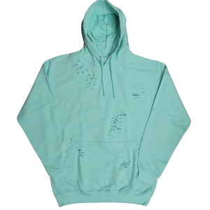 Sudadera con capucha verde menta desgastada, estilo oversize, streetwear, venta al por mayor, sudadera con capucha vintage desgastada - Product Image 1