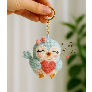 การออกแบบที่น่ารัก, มินิโครเชต์สัตว์เครื่องประดับเสน่ห์: โครเชต์พวงกุญแจสัตว์เลี้ยงทำด้วยมือ, ตกแต่งกระเป๋าเป้สะพายหลัง - Product Image 1