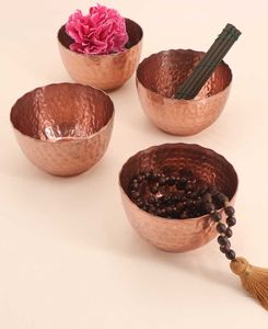 Bol en cuivre de haute qualité bol de service alimentaire au design vintage pour accessoires de cuisine à un prix attractif par les fournisseurs indiens - Product Image 5