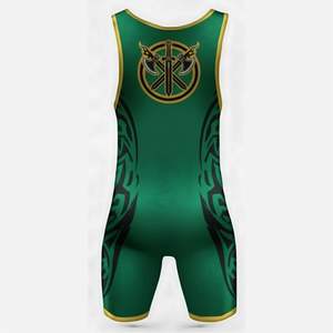 Nuevo Diseño de Singlet de Lucha Libre Personalizado al Mejor Precio, Diseño sin Tirantes, Cierre a Presión, Material Transpirable de Poliéster y Elastano, en Blanco para - Product Image 3