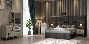 Set camera da letto Hotel <span class=keywords><strong>Asel</strong></span> Set camera da letto mobili di lusso mobili moderni ed economici Set camera da letto King Size - Product Image 2