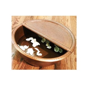 Bol de manucure en cuivre martelé pour Spa Bol de spa à pied en cuivre martelé Bol de manucure en cuivre de qualité supérieure - Product Image 5