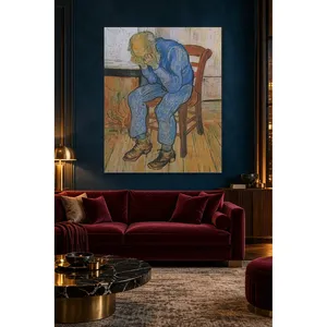 Impression sur toile Fida Van Gogh Vieil homme avec la tête dans les mains - Product Image 5