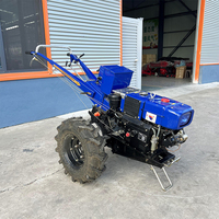 Motoculteur à chenilles diesel 35 CV, machine agricole multifonctionnelle pour les champs de légumes