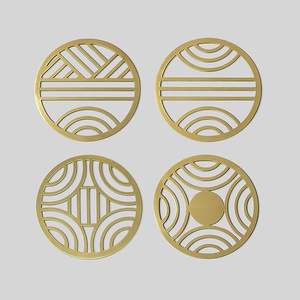 Posavasos de metal/Juego de posavasos de 5/ 3 "(posavasos redondos) - Product Image 4