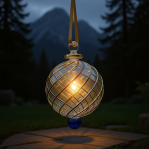 Hand Blown Glass Hurricane <b>Candle</b> Holder 25cm-Gold Gilded Modern Storm Lantern <b>Bulk</b> Hotel Decor - Product Image 3