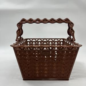 Poignées confortables personnalisables Panier de rangement en plastique écologique de qualité alimentaire pour l'affichage Sculpté et sûr - Product Image 2