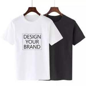 Camiseta de algodón de gran tamaño para hombre, camiseta de manga corta de talla grande con serigrafía personalizada, Camiseta de algodón Lisa duradera con diseño en blanco - Product Image 3